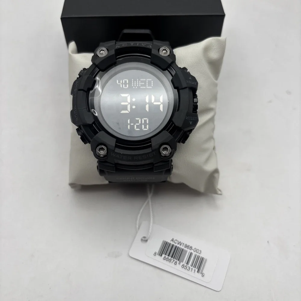 NEW Activa X Invicta‎ Digital Watch 56mm Black Chronograph ACW1968-003